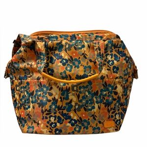 Lug Chomper Convertible Lunch Tote Bag in the Wildflower Amber pattern